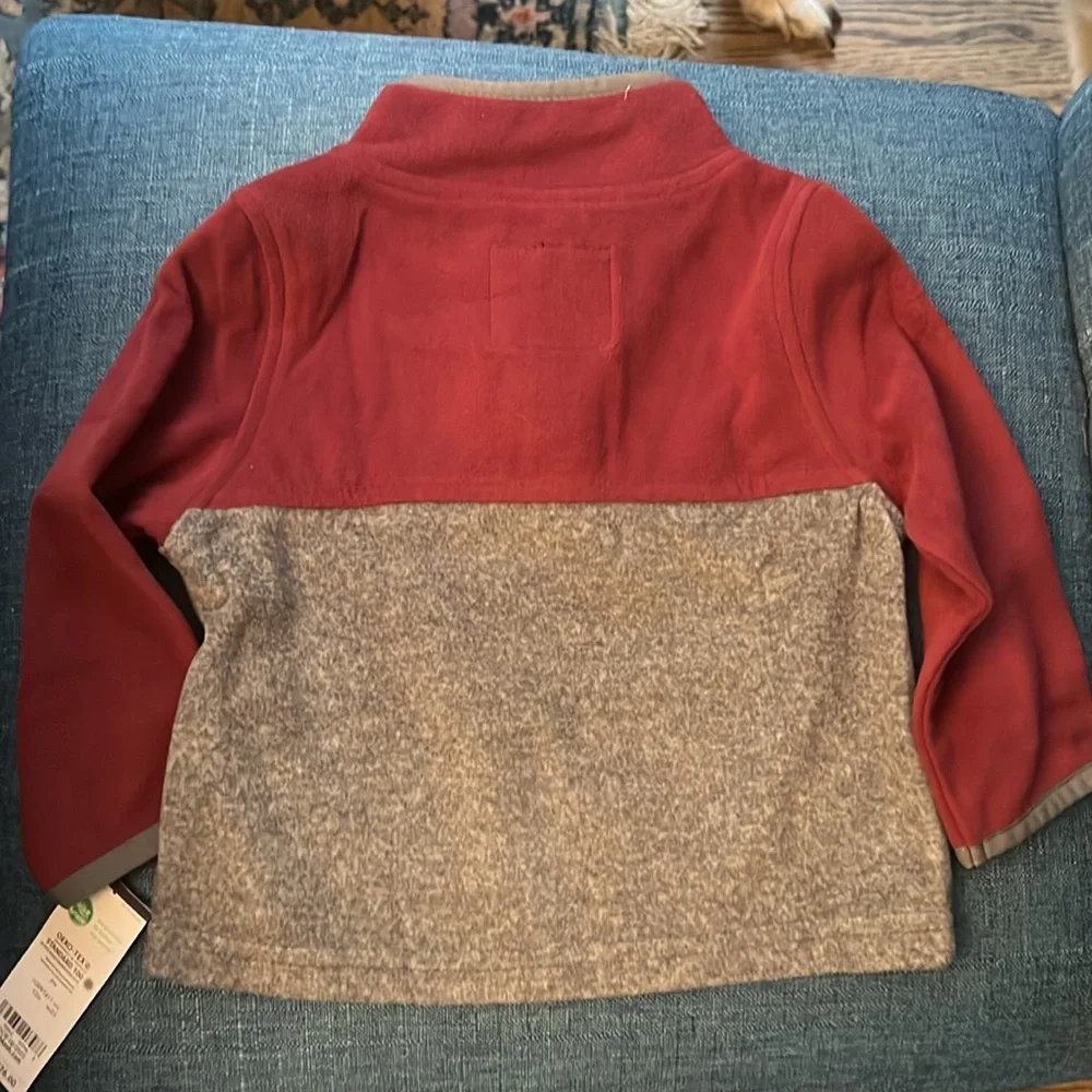 Oshkosh B’gosh Grey and Burgundy Pullover Top-12 months-NWT